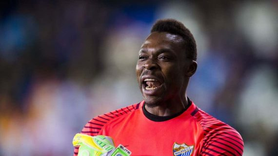 Carlos Kameni, en su etapa como portero del Málaga.