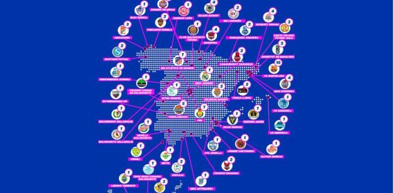 El mapa de las camisetas retiradas del deporte español.