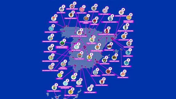 El mapa de las camisetas retiradas del deporte español.