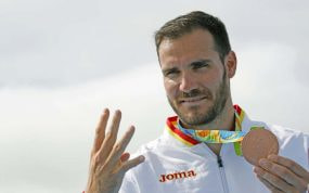 Saúl Craviotto en los JJOO de Rio de Janeiro.