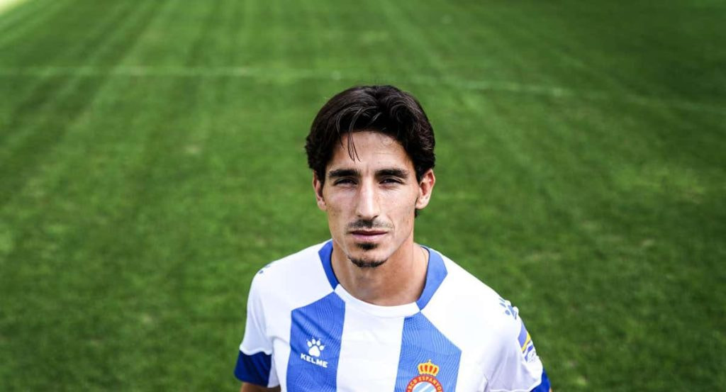 Pere Milla, con su presentación con el Espanyol este mes de agosto.