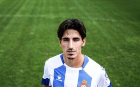Pere Milla, con su presentación con el Espanyol este mes de agosto.
