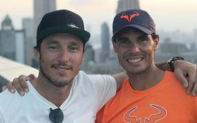 Juan Mónaco y Rafael Nadal, juntos en una foto de 2021.