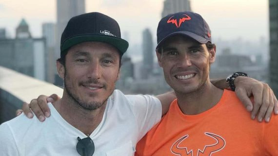 Juan Mónaco y Rafael Nadal, juntos en una foto de 2021.