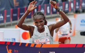 La keniana Hellen Obiri, ganadora de la Maratón de Nueva York 2023.
