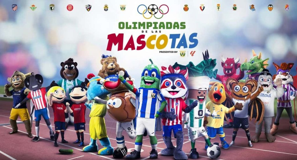 Todas las mascotas de los equipos de fútbol que participarán en las primeras Olimpiadas.