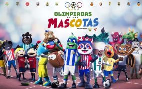 Todas las mascotas de los equipos de fútbol que participarán en las primeras Olimpiadas.
