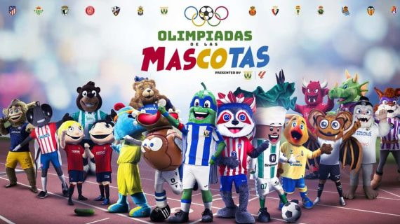 Todas las mascotas de los equipos de fútbol que participarán en las primeras Olimpiadas.