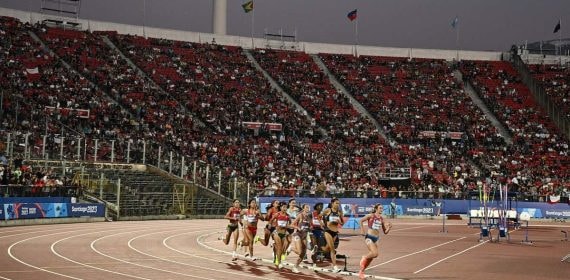 Prueba de los 1.500 m en los Juegos Panamericanos.
