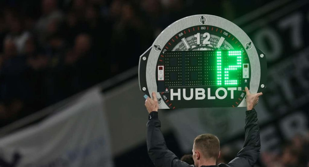 12 minutos de añadido en un partido de la Premier League.
