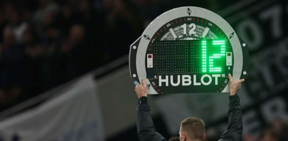 12 minutos de añadido en un partido de la Premier League.