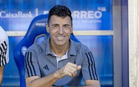Bittor Alkiza no pierde la sonrisa, aunque Osasuna no termine de encontrar la regularidad deseada.