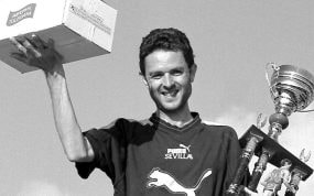 Antonio Serrano, ganador del Cross de Sonseca en 1999.