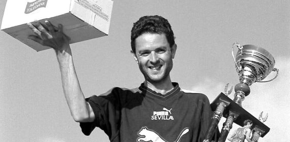 Antonio Serrano, ganador del Cross de Sonseca en 1999.