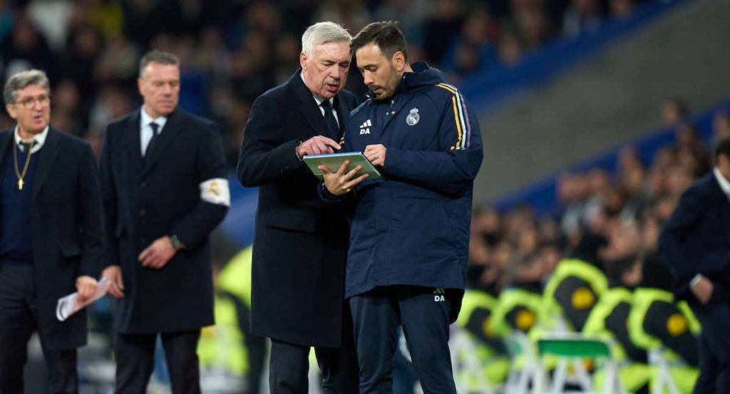 Davide Ancelotti, junto a su padre.