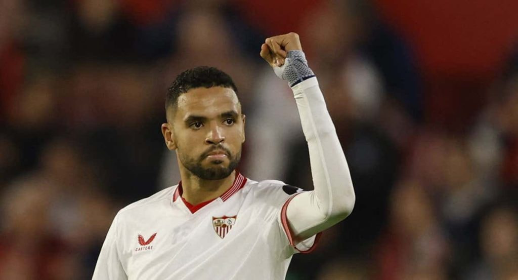 Youssef En-Nesyri, una baja importante para el Sevilla.