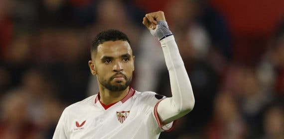 Youssef En-Nesyri, una baja importante para el Sevilla.
