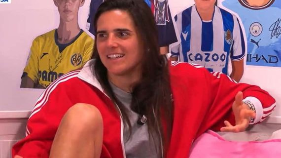 Andrea Pereira, jugadora del América, durante su entrevista en Quiero Ser Como.