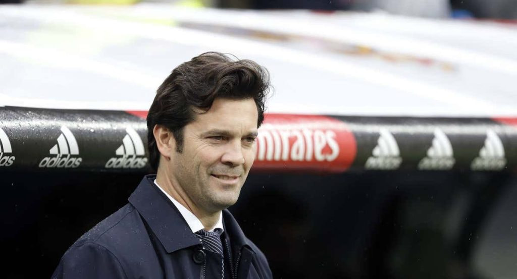 Solari, con el Real Madrid.