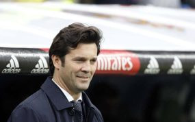 Solari, con el Real Madrid.
