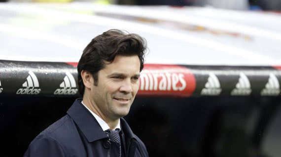 Solari, con el Real Madrid.