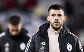 Carles Pérez, en un partido del Celta esta temporada.