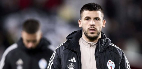 Carles Pérez, en un partido del Celta esta temporada.