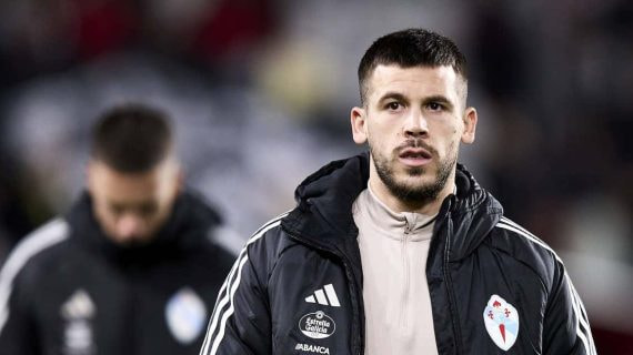 Carles Pérez, en un partido del Celta esta temporada.