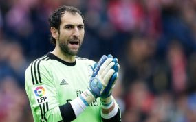 Diego López, durante un partido del Real Madrid.