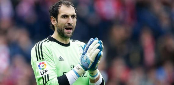 Diego López, durante un partido del Real Madrid.