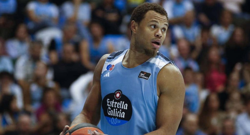 Justin Anderson, en un partido con el Breogán.