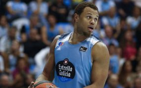 Justin Anderson, en un partido con el Breogán.