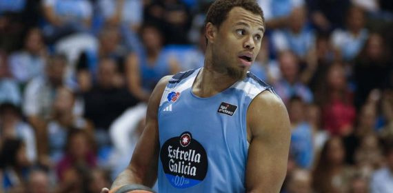 Justin Anderson, en un partido con el Breogán.