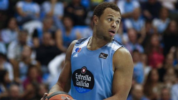 Justin Anderson, en un partido con el Breogán.