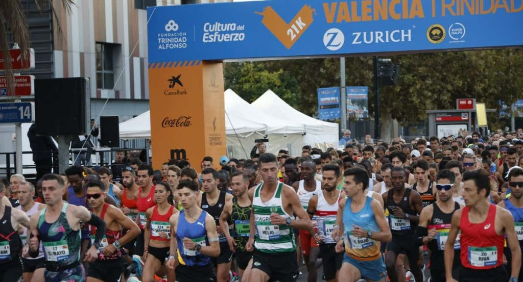 Salida de la Media Maratón de Valencia.