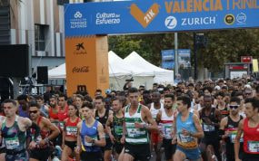 Salida de la Media Maratón de Valencia.