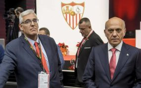 El expresidente José María del Nido Benavente en la última Junta de accionistas.