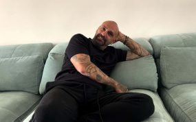 Raúl Bravo, en un momento de la entrevista con Relevo.