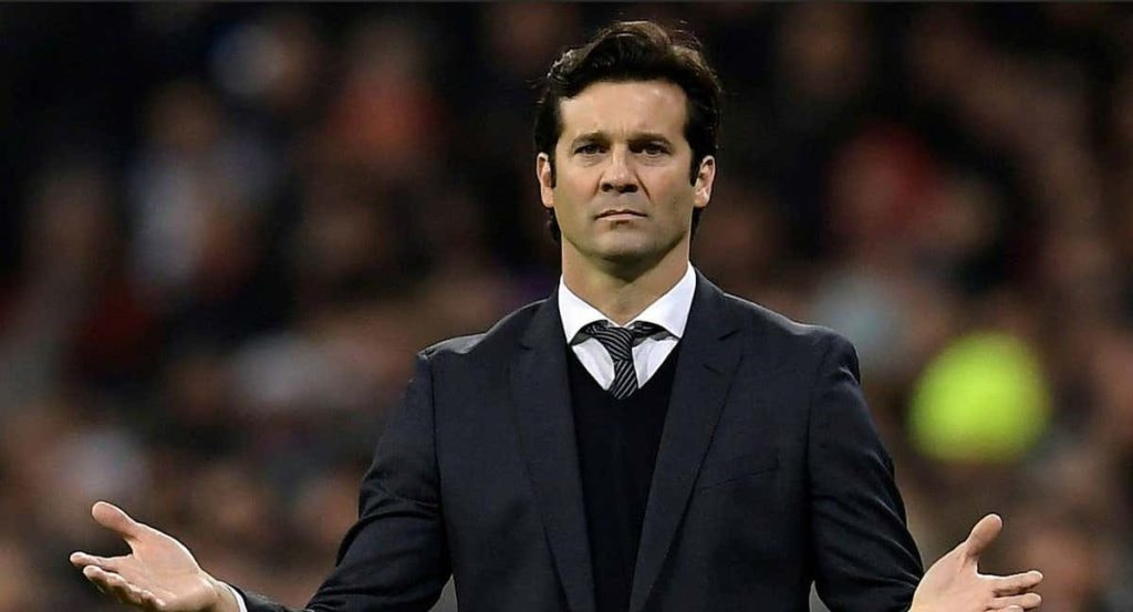 Santiago Solari, durante su etapa como entrenador del Real Madrid.