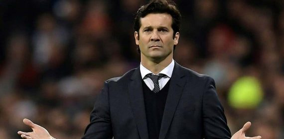 Santiago Solari, durante su etapa como entrenador del Real Madrid.