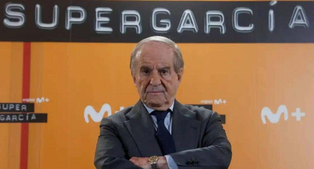 José María García en la presentación de su serie en Movistar+.