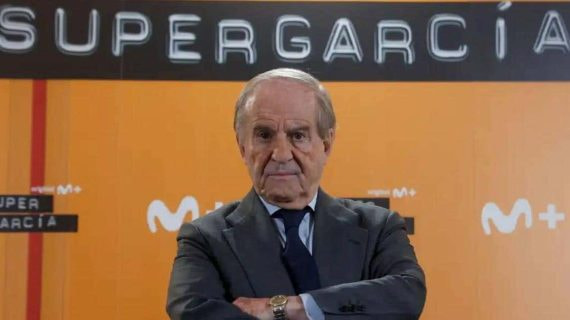 José María García en la presentación de su serie en Movistar+.
