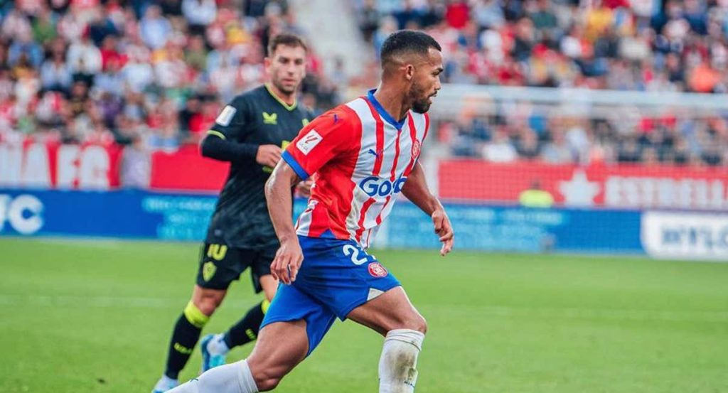 Yangel Herrera, durante un partido del Girona.