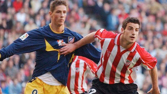 Un joven Aitor Ocio, en su primera etapa como jugador del Athletic antes de firmar por el Sevilla.