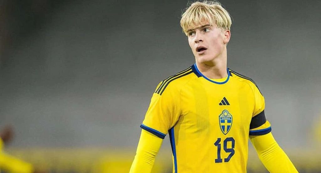 Bergvall con la selección sueca.