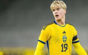 Bergvall con la selección sueca.