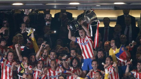El Atlético de Madrid gana la Copa del Rey de 2013.