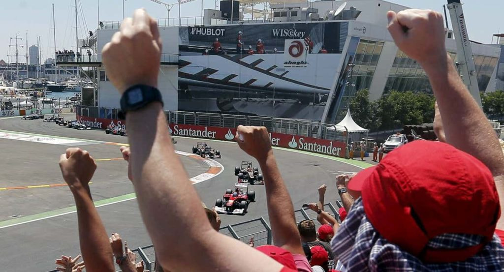 Imagen del circuito de Valencia de Fórmula 1.