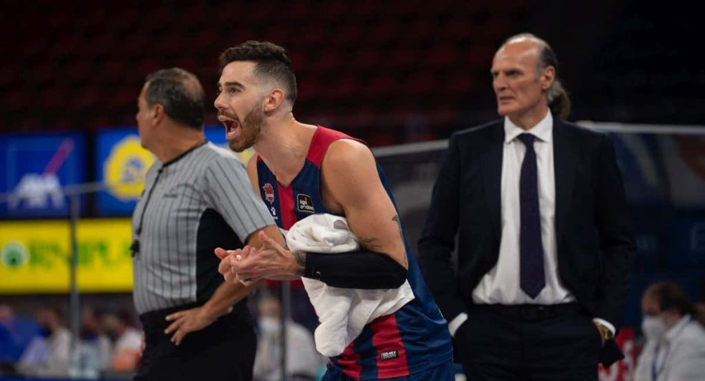 Luca Vildoza durante su etapa en el Baskonia.