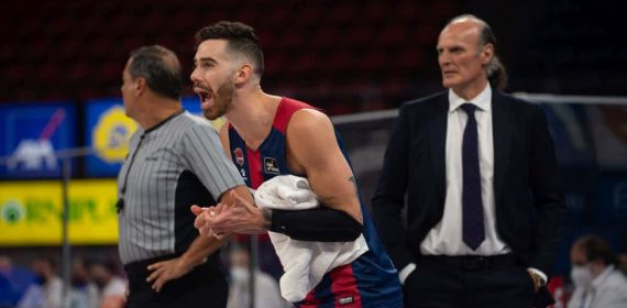 Luca Vildoza durante su etapa en el Baskonia.